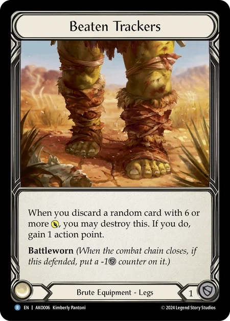 (006) Flesh & Blood TCG Armory Deck: Kayo Single: Beaten Trackers (Regular) Rare