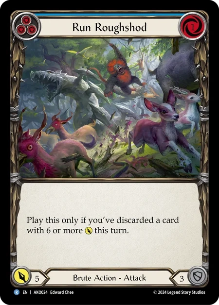 (024) Flesh & Blood TCG Armory Deck: Kayo Single: Run Roughshod (Regular) Rare