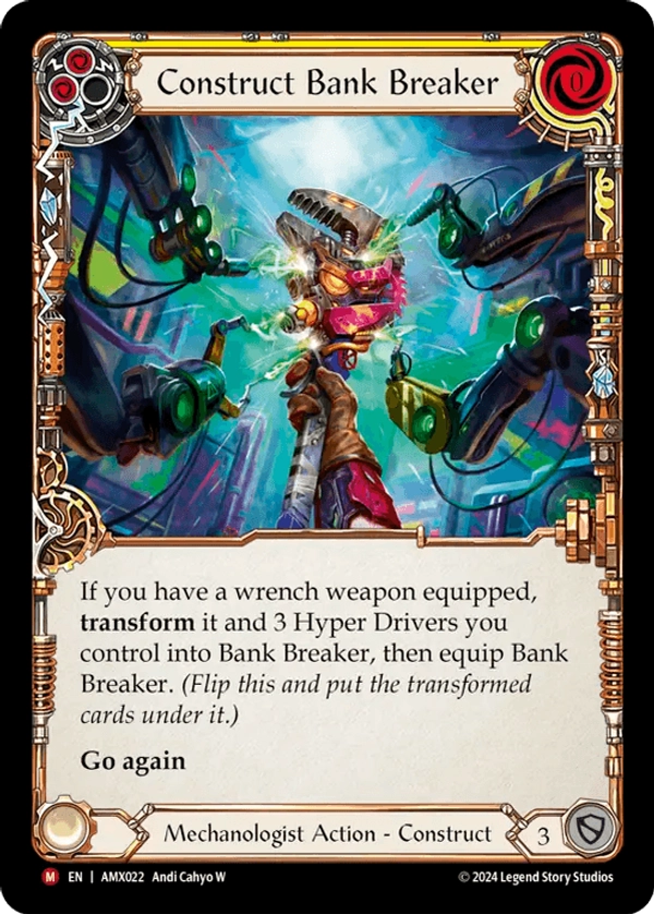 (022) Flesh & Blood TCG Armory Deck: Maxx Nitro Single: Construct Bank Breaker // Bank Breaker (Regular) Majestic