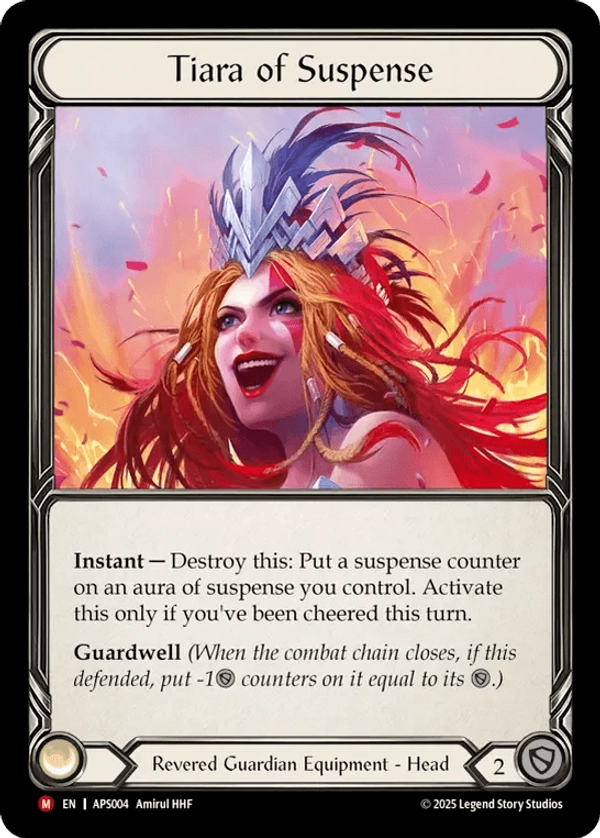 (004) Flesh & Blood TCG Armory Deck: Pleiades Single: Tiara of Suspense (Rainbow Foil) Majestic