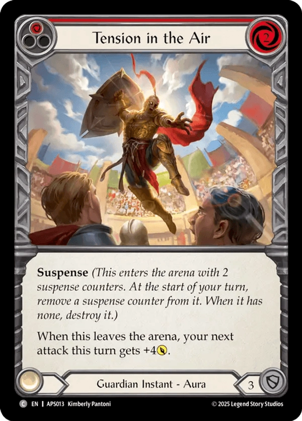 (013) Flesh & Blood TCG Armory Deck: Pleiades Single: Tension in the Air (Red) (Regular) Common