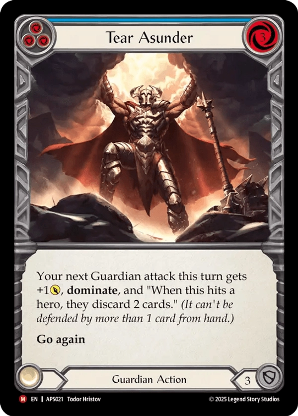 (021) Flesh & Blood TCG Armory Deck: Pleiades Single: Tear Asunder (Regular) Majestic