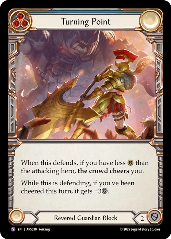 (030) Flesh & Blood TCG Armory Deck: Pleiades Single: Turning Point (Regular) Super Rare