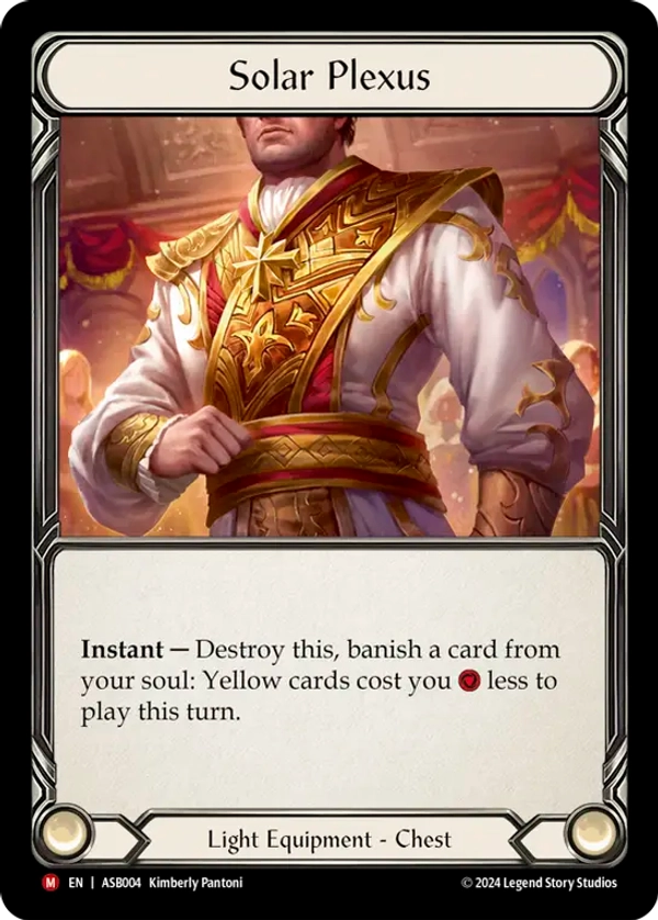 (004) Flesh & Blood TCG Armory Deck: Boltyn Single: Solar Plexus (Rainbow Foil) Majestic