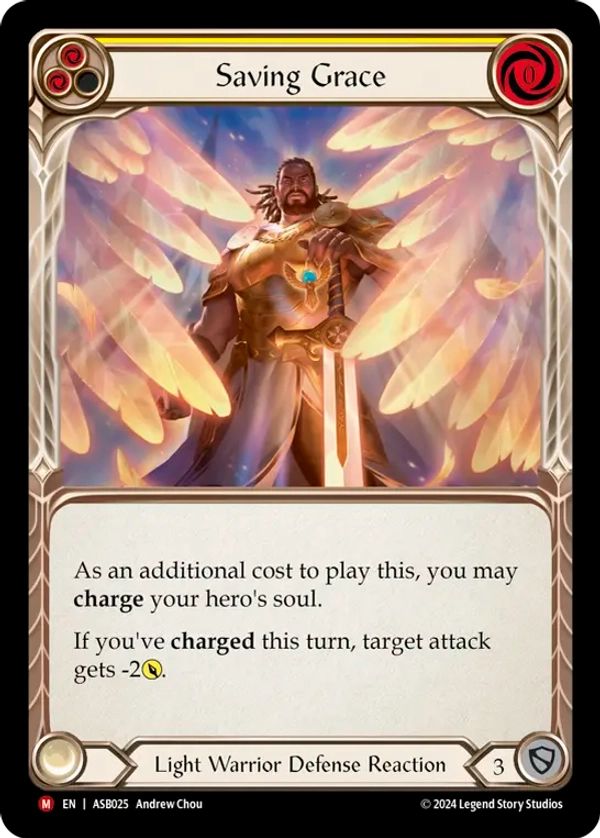 (025) Flesh & Blood TCG Armory Deck: Boltyn Single: Saving Grace (Regular) Majestic