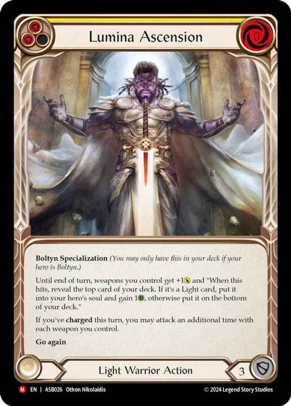 (026) Flesh & Blood TCG Armory Deck: Boltyn Single: Lumina Ascension (Regular) Majestic