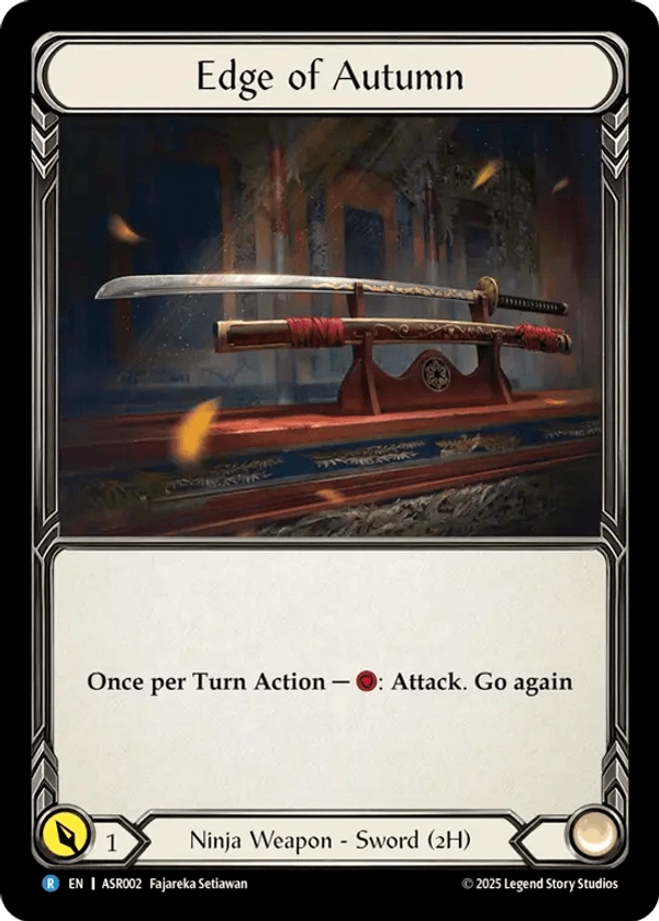 (002) Flesh & Blood TCG Armory Deck: Ira Single: Edge of Autumn (Regular) Rare