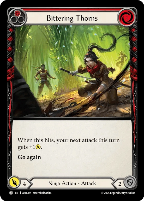 (007) Flesh & Blood TCG Armory Deck: Ira Single: Bittering Thorns (Red) (Regular) Common