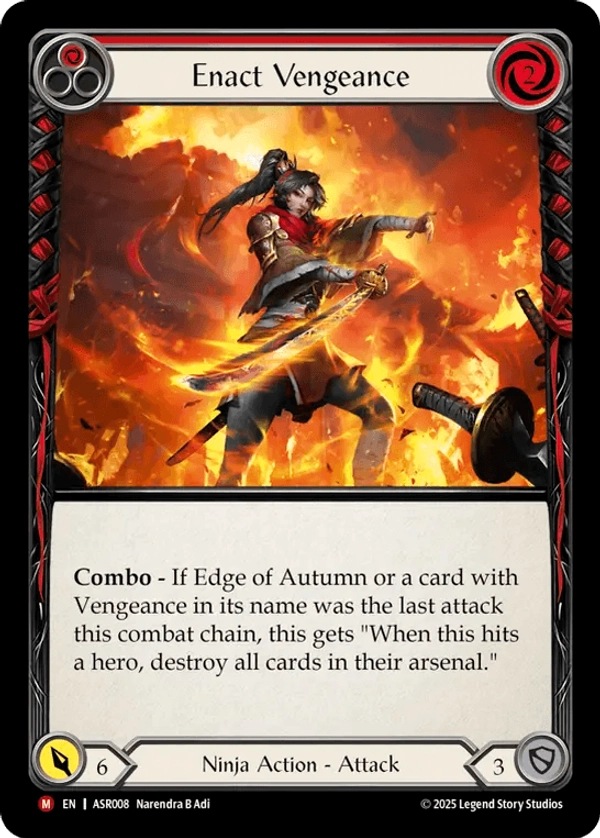 (008) Flesh & Blood TCG Armory Deck: Ira Single: Enact Vengeance (Regular) Majestic