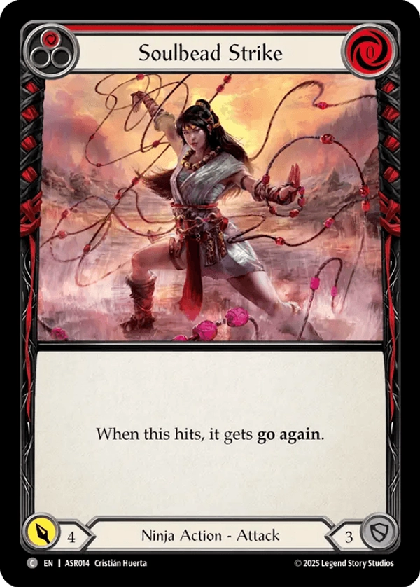 (014) Flesh & Blood TCG Armory Deck: Ira Single: Soulbead Strike (Red) (Regular) Common