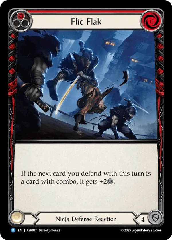 (017) Flesh & Blood TCG Armory Deck: Ira Single: Flic Flak (Red) (Regular) Rare