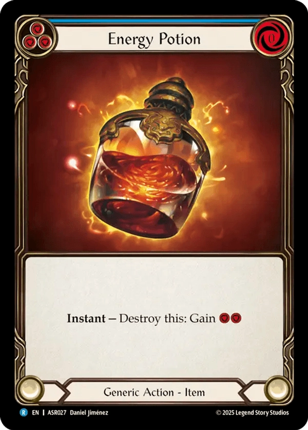 (027) Flesh & Blood TCG Armory Deck: Ira Single: Energy Potion (Regular) Rare