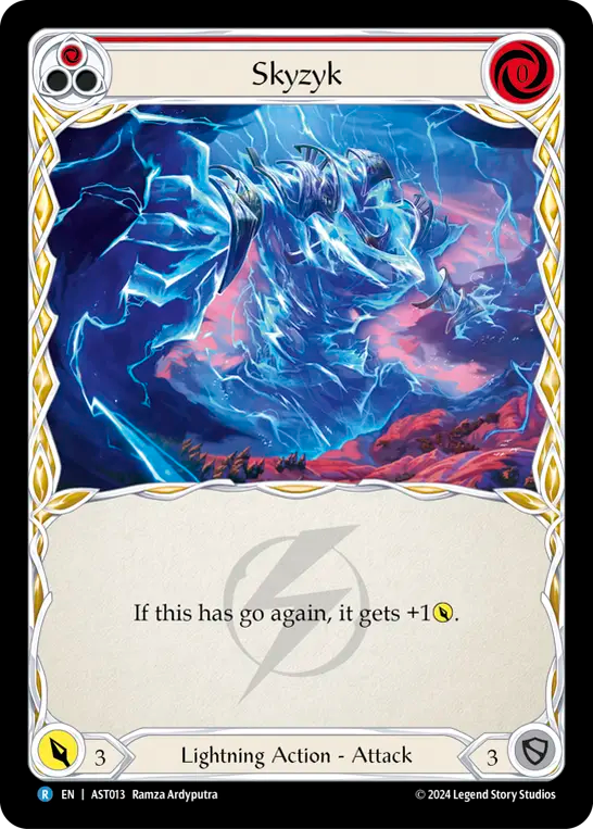(013) Flesh & Blood TCG Armory Deck: Aurora Single: Skyzyk (Regular) Rare
