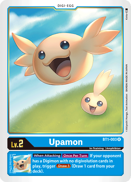(BT1-003) Digimon TCG Release Special Booster v1.0 Single: Upamon (BT1-003) Rare