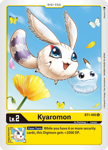 (BT1-005) Digimon TCG Release Special Booster v1.0 Single: Kyaromon (BT1-005) Uncommon