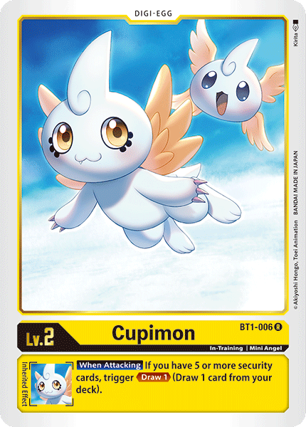 (BT1-006) Digimon TCG Release Special Booster v1.0 Single: Cupimon (BT1-006) Rare