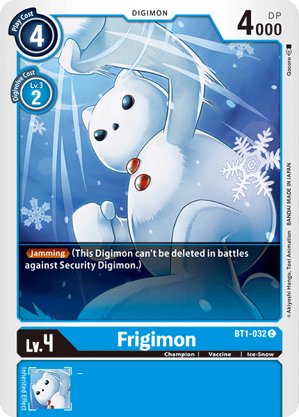 (BT1-032) Digimon TCG Release Special Booster v1.0 Single: Frigimon (BT1-032) Common