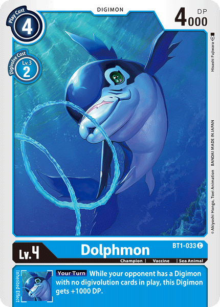 (BT1-033) Digimon TCG Release Special Booster v1.0 Single: Dolphmon (BT1-033) Common