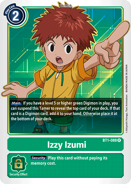 (BT1-088) Digimon TCG Release Special Booster v1.0 Single: Izzy Izumi (BT1-088) Rare