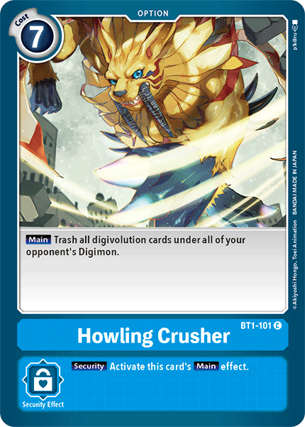 (BT1-101) Digimon TCG Release Special Booster v1.5 Single: Howling Crusher (BT1-101) Common