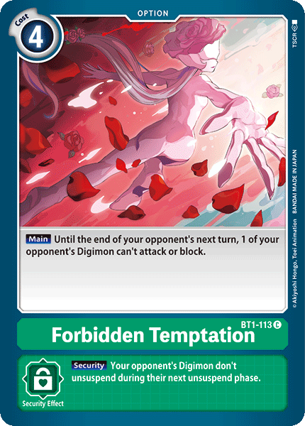 (BT1-113) Digimon TCG Release Special Booster v1.0 Single: Forbidden Temptation (BT1-113) Common