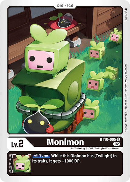 (005) Digimon TCG Xros Encounter Single: Monimon (BT10-005) Uncommon