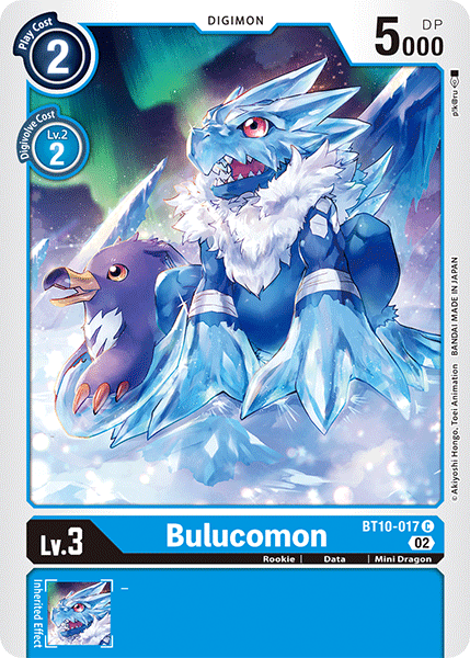 (017) Digimon TCG Xros Encounter Single: Bulucomon (BT10-017) Common