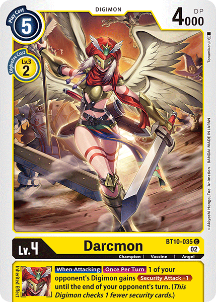 (035) Digimon TCG Xros Encounter Single: Darcmon (BT10-035) Common