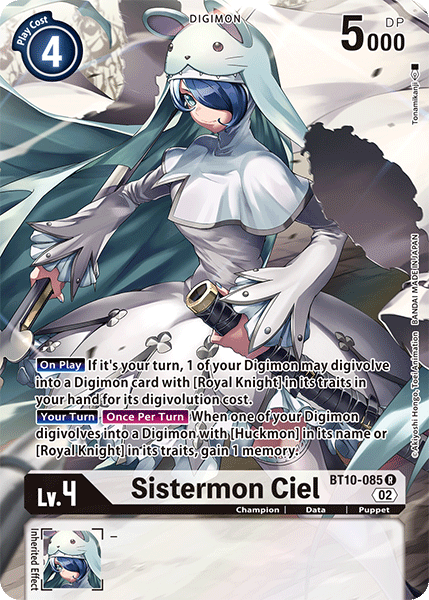 (085) Digimon TCG Xros Encounter Single: Sistermon Ciel (BT10-085) (V.2) Alternative Art