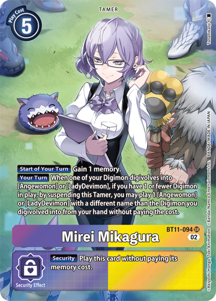 (094) Digimon TCG Dimensional Phase Single: Mirei Mikagura (BT11-094) (Holo) Alternative Art