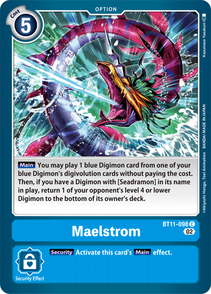 (098) Digimon TCG Dimensional Phase Single: Maelstrom (BT11-098) (Holo) Common