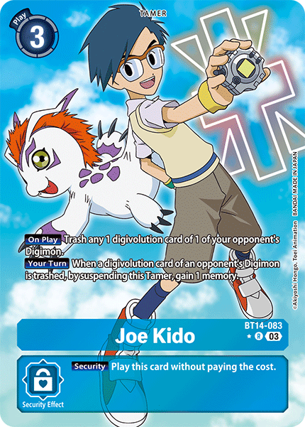 (083) Digimon TCG Blast Ace Single: Joe Kido (BT14-083) (V.2) Alternative Art