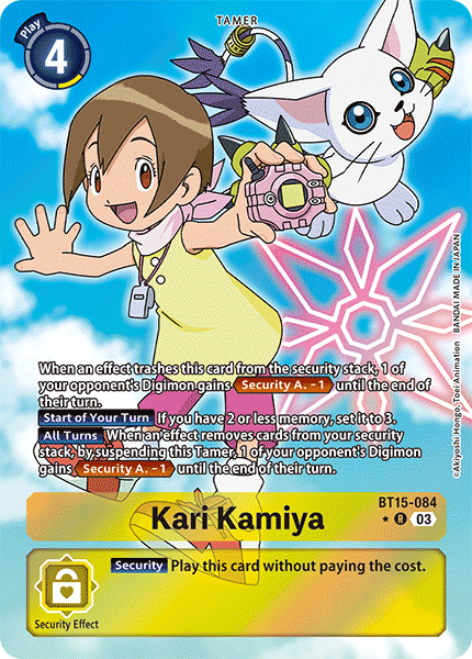 (084) Digimon TCG Exceed Apocalypse Single: Kari Kamiya (BT15-084) (V.2) Alternative Art