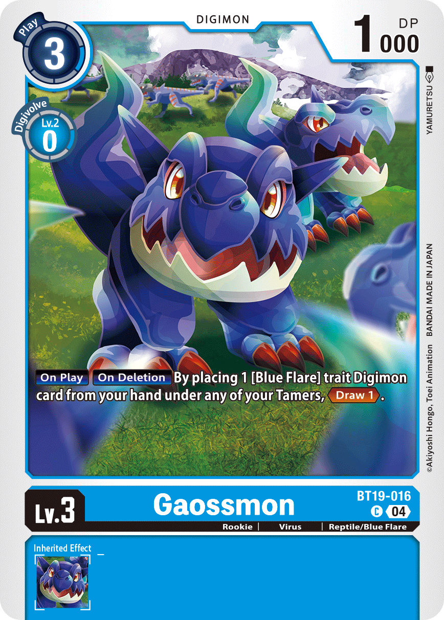 (BT19-016) Digimon TCG Special Booster Ver 2.5 Single: Gaossmon (BT19-016) Common