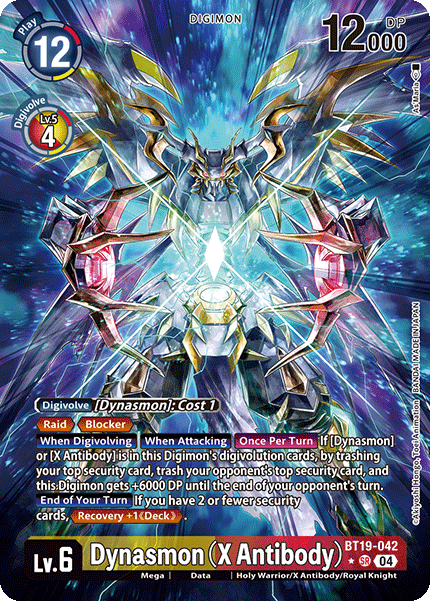 (BT19-042) Digimon TCG Special Booster Ver 2.0 Single: Dynasmon (X Antibody) (BT19-042) (V.2) Alternative Art