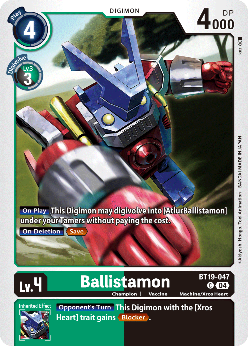 (BT19-047) Digimon TCG Special Booster Ver 2.5 Single: Ballistamon (BT19-047) Common