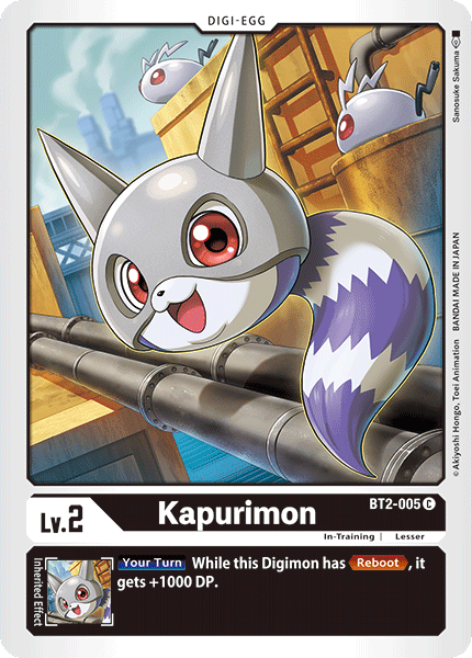 (BT2-005) Digimon TCG Release Special Booster v1.0 Single: Kapurimon (BT2-005) Common