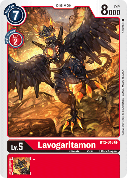 (BT2-016) Digimon TCG Release Special Booster v1.5 Single: Lavogaritamon (BT2-016) Common