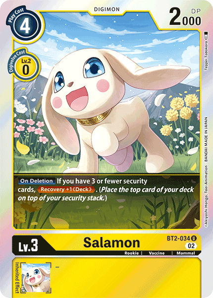 (BT2-034) Digimon TCG Resurgence Booster Single: Salamon (BT2-034) Uncommon