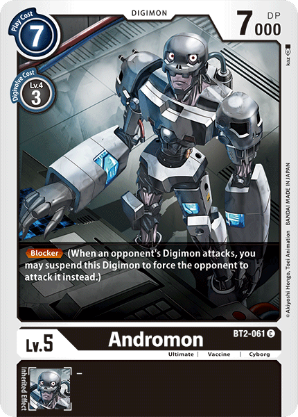 (BT2-061) Digimon TCG Release Special Booster v1.0 Single: Andromon (BT2-061) Common