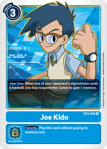 (BT2-085) Digimon TCG Release Special Booster v1.0 Single: Joe Kido (BT2-085) Rare