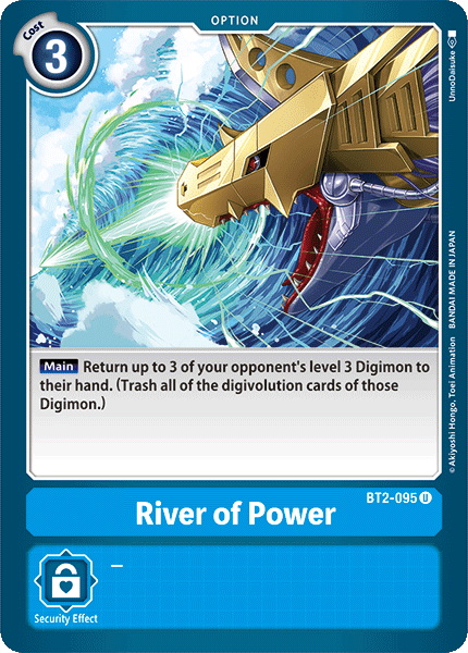(BT2-095) Digimon TCG Release Special Booster v1.0 Single: River of Power (BT2-095) Uncommon