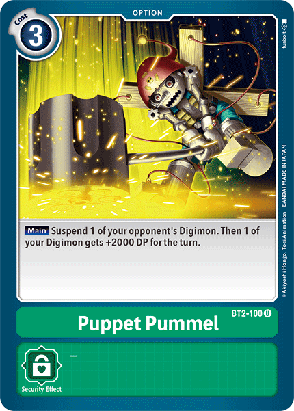 (BT2-100) Digimon TCG Release Special Booster v1.5 Single: Puppet Pummel (BT2-100) Uncommon
