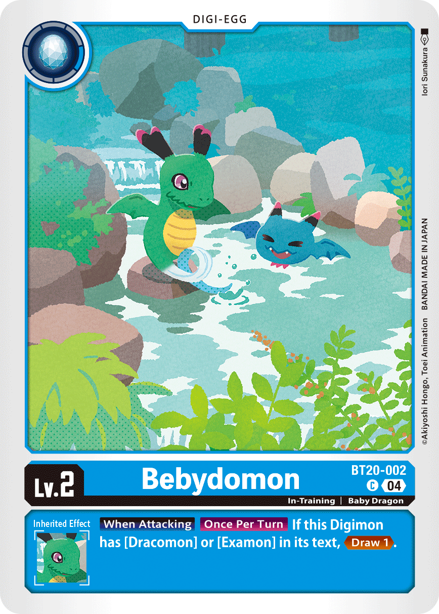 (002) Digimon TCG Special Booster Ver 2.5 Single: Bebydomon (BT20-002) Common