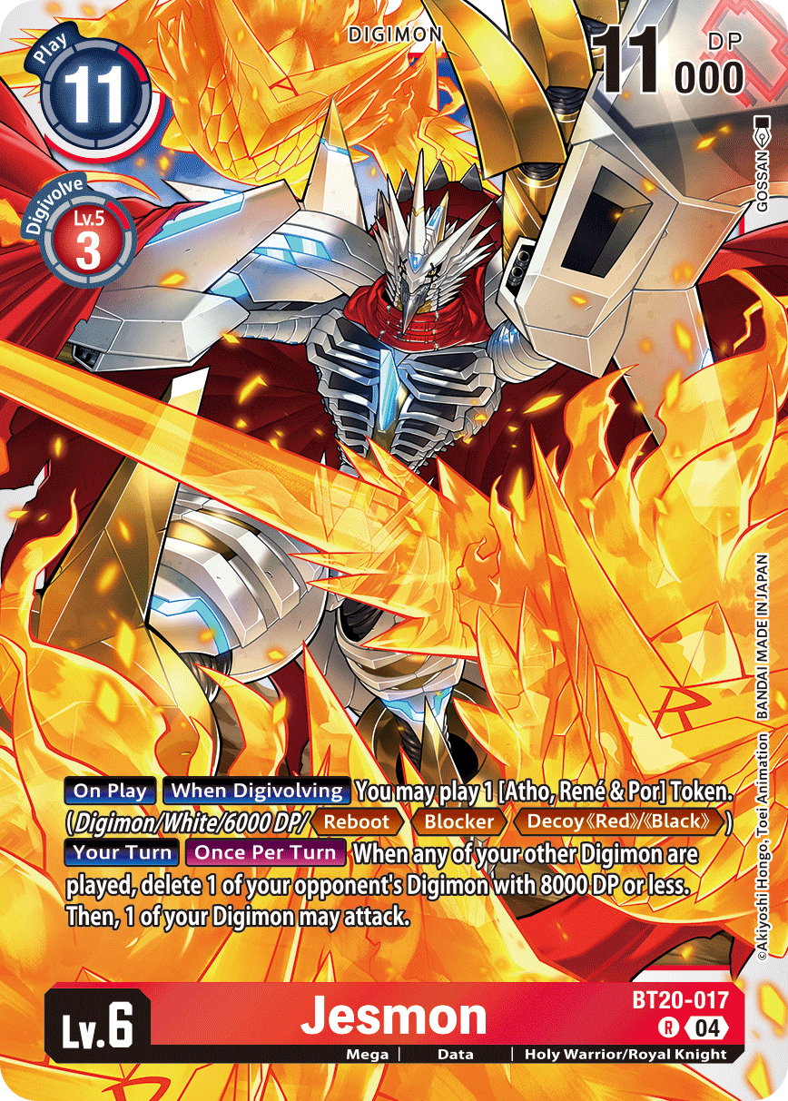 (017) Digimon TCG Special Booster Ver 2.5 Single: Jesmon (BT20-017) Rare