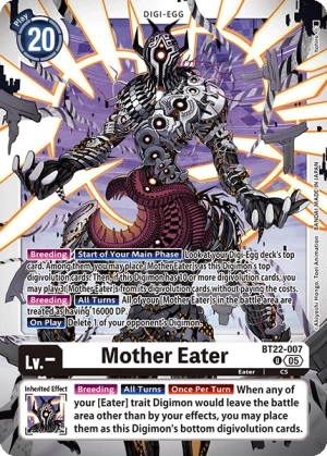 (007) Digimon TCG Cyber Eden Single: Mother Eater (BT22-007) Uncommon