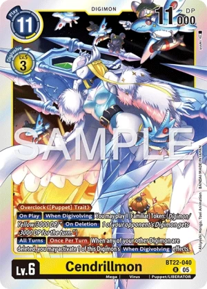 (040) Digimon TCG Cyber Eden Single: Cendrillmon (BT22-040) Rare