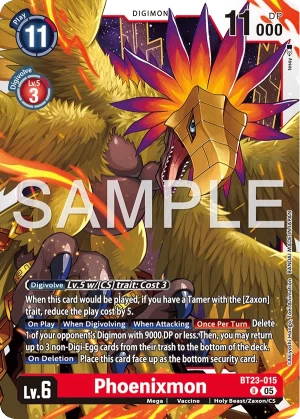 (015) Digimon TCG Hackers' Slumber Single: Phoenixmon (BT23-015) Uncommon