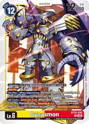(035) Digimon TCG Hackers' Slumber Single: Dynasmon (BT23-035) Rare