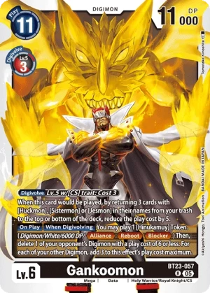 (057) Digimon TCG Hackers' Slumber Single: Gankoomon (BT23-057) Rare